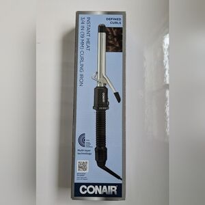 New Conair Instant Heat 3/4 inch Curling Iron  Defined Curls Unused Hair Styling